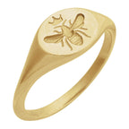 Intaglio Bee Signet Ring