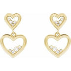 Accented Heart Earrings