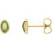 Oval Bezel-Set Cabochon Earrings