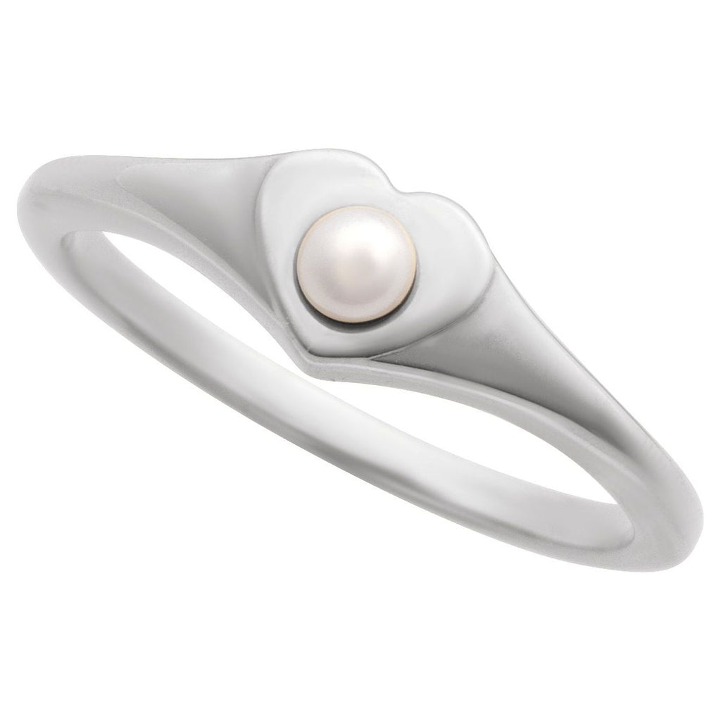 Pearl Heart Ring