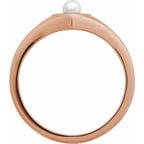Pearl Heart Ring