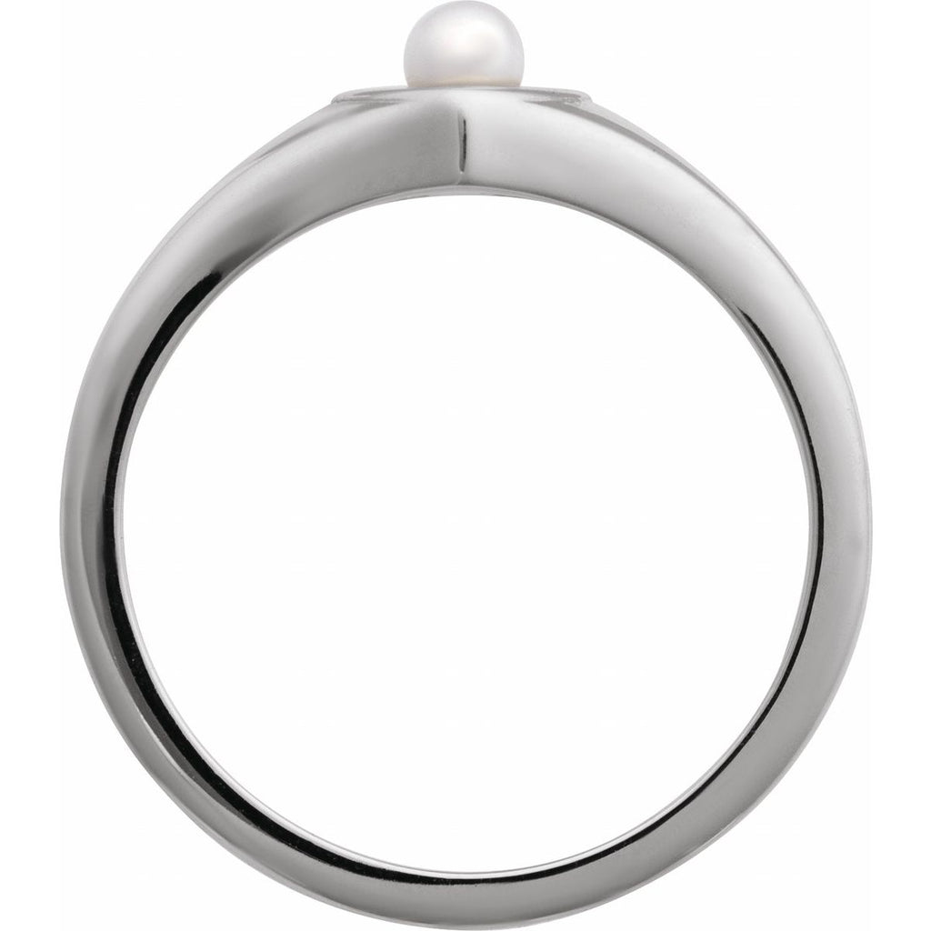 Pearl Heart Ring