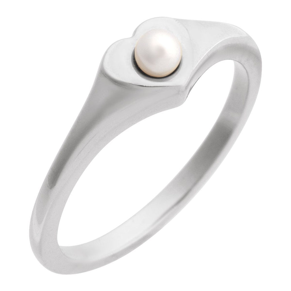 Pearl Heart Ring