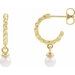 Pearl Hoop Earrings