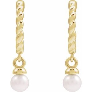 Pearl Hoop Earrings