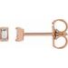 Straight Baguette Channel-Set Stud Earrings