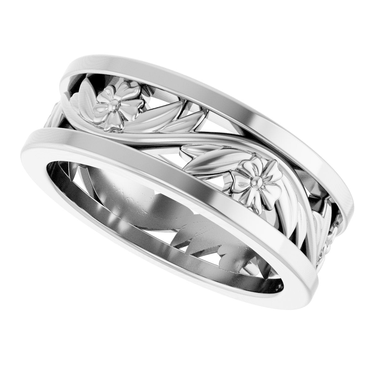 Floral Flat Band