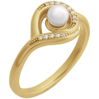 Accented Pearl Ring