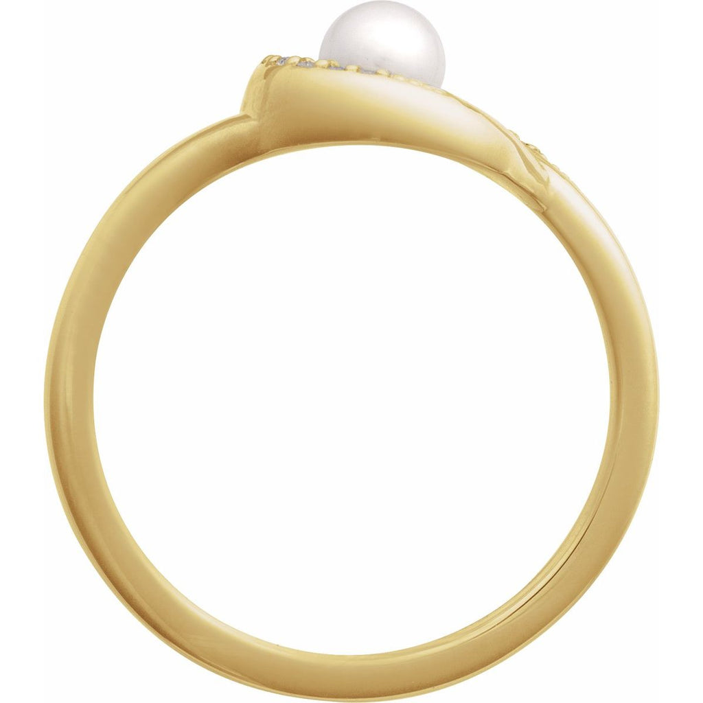 Accented Pearl Ring