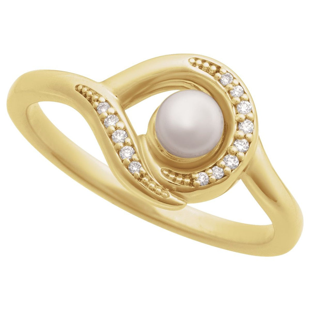 Accented Pearl Ring
