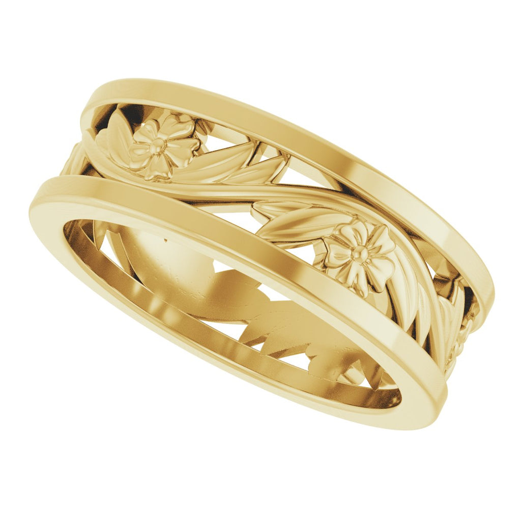 Floral Flat Band
