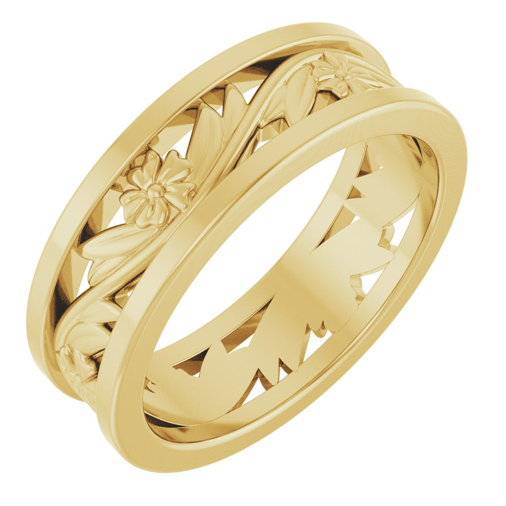 Floral Flat Band
