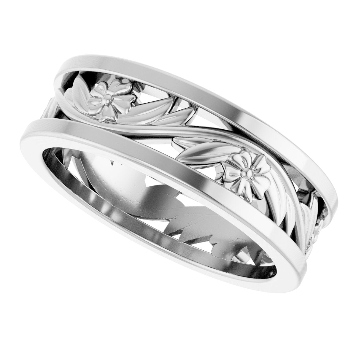 Floral Flat Band
