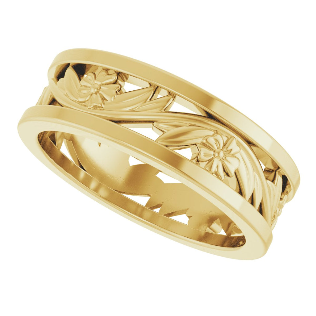 Floral Flat Band