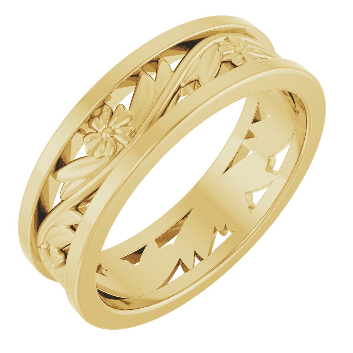 Floral Flat Band