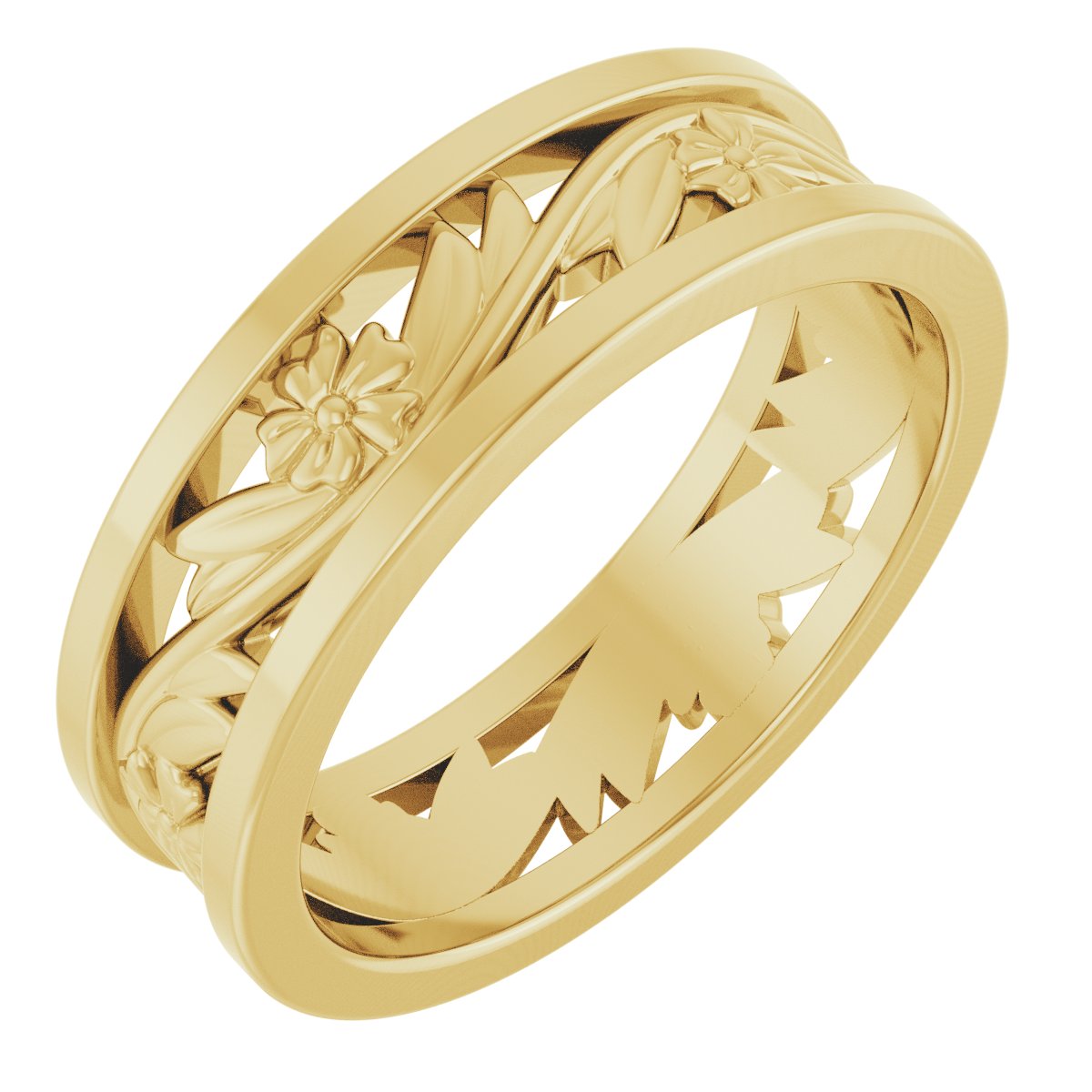 Floral Flat Band