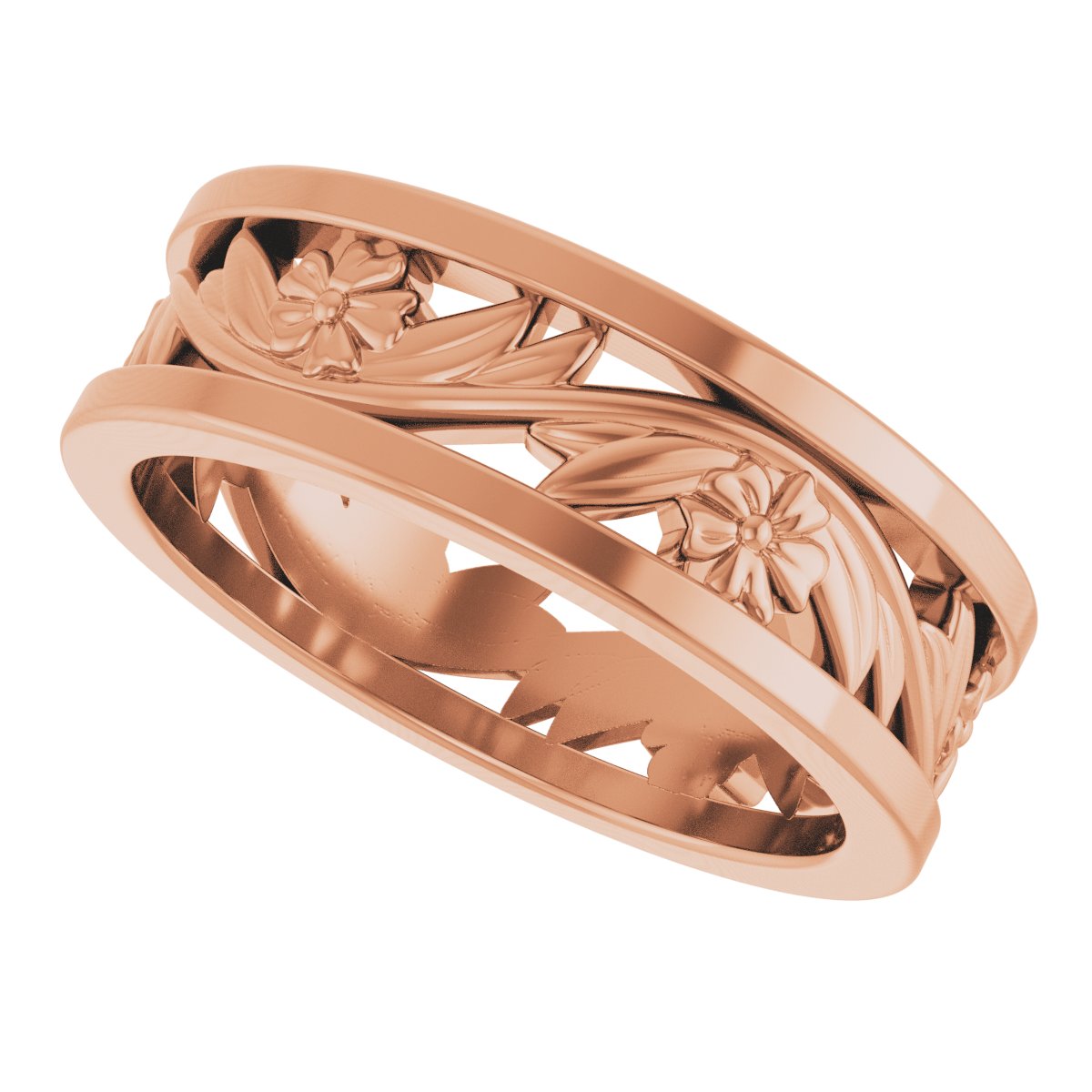 Floral Flat Band