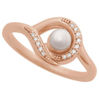 Accented Pearl Ring