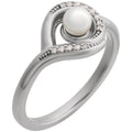 Accented Pearl Ring