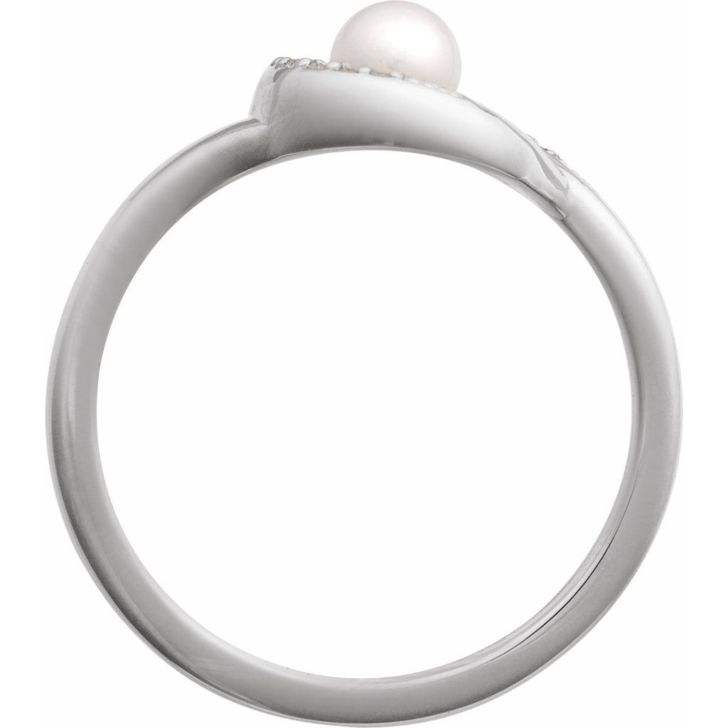 Accented Pearl Ring