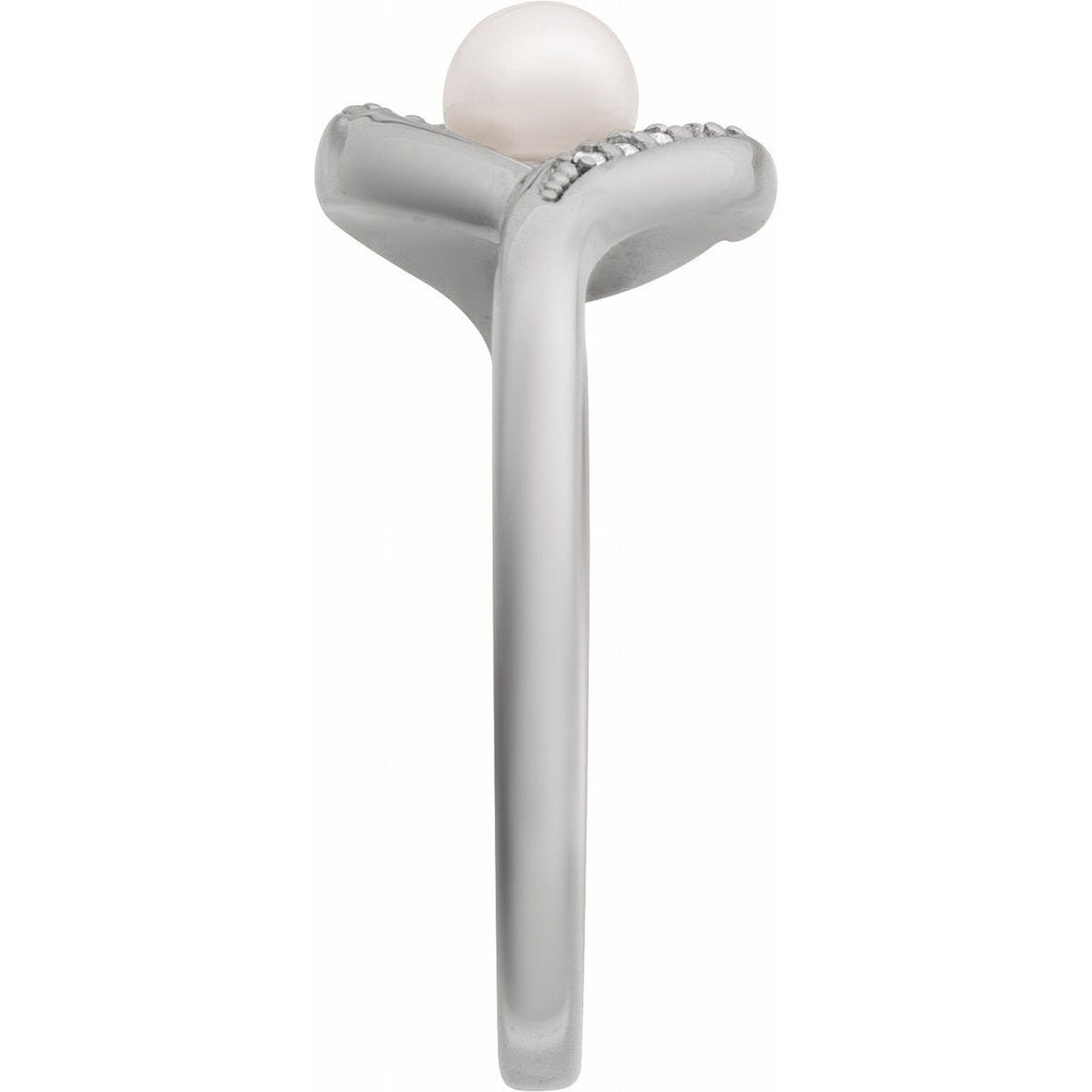 Accented Pearl Ring