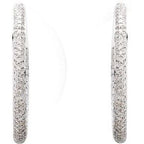 Pavé-Style Inside-Outside Hinged Hoop Earrings