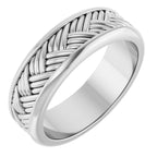 Woven-Design Flat Band