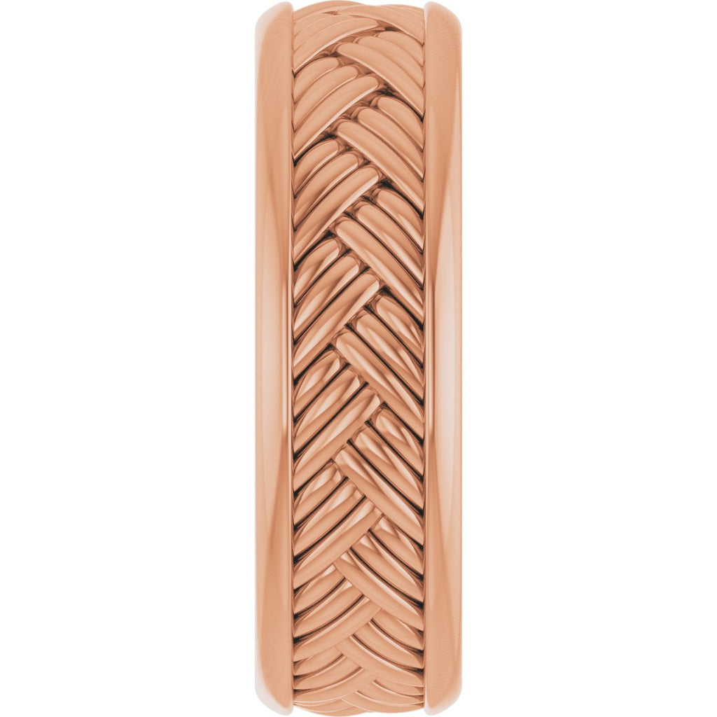 Woven-Design Flat Band