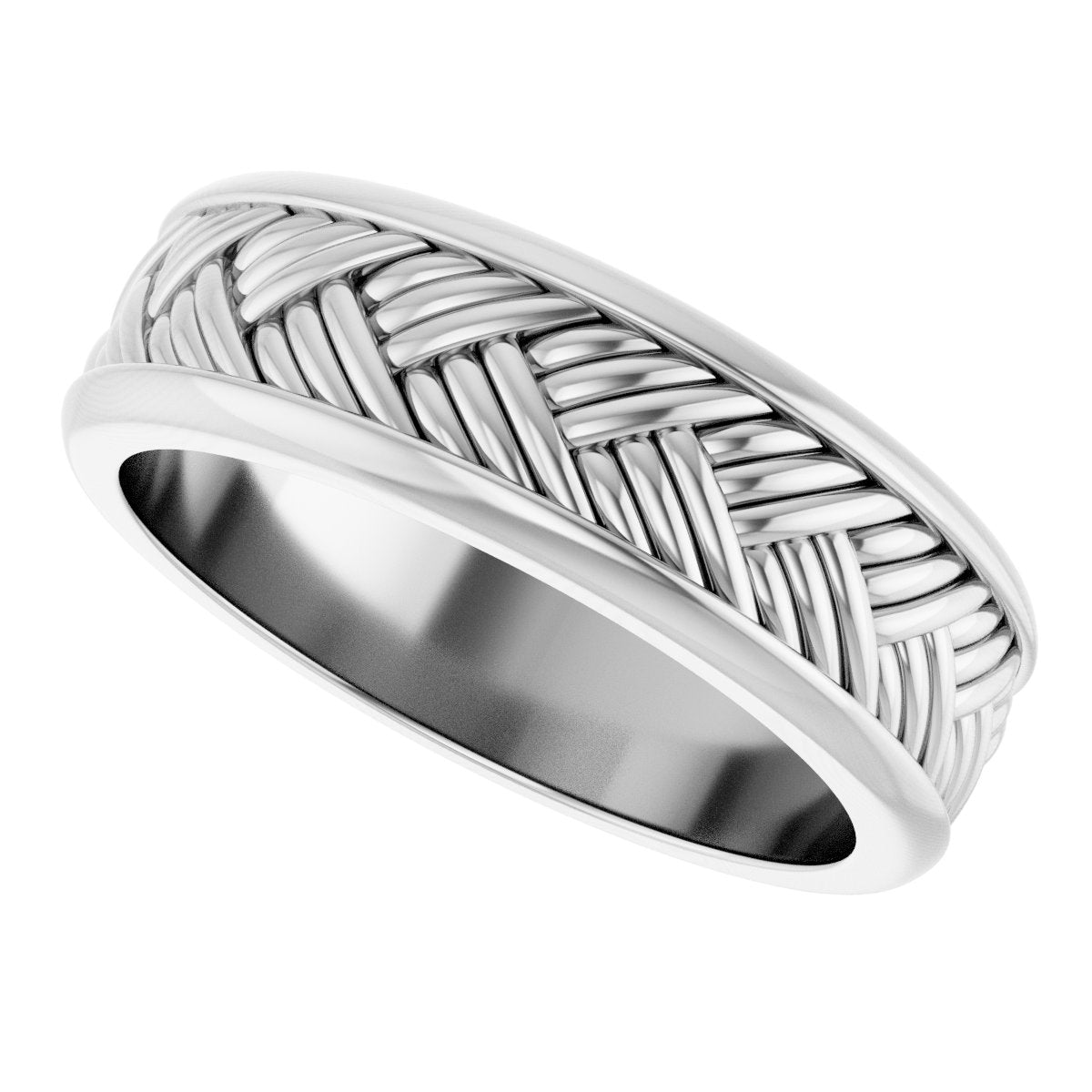 Woven-Design Flat Band