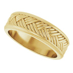 Woven-Design Flat Band
