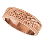 Woven-Design Flat Band