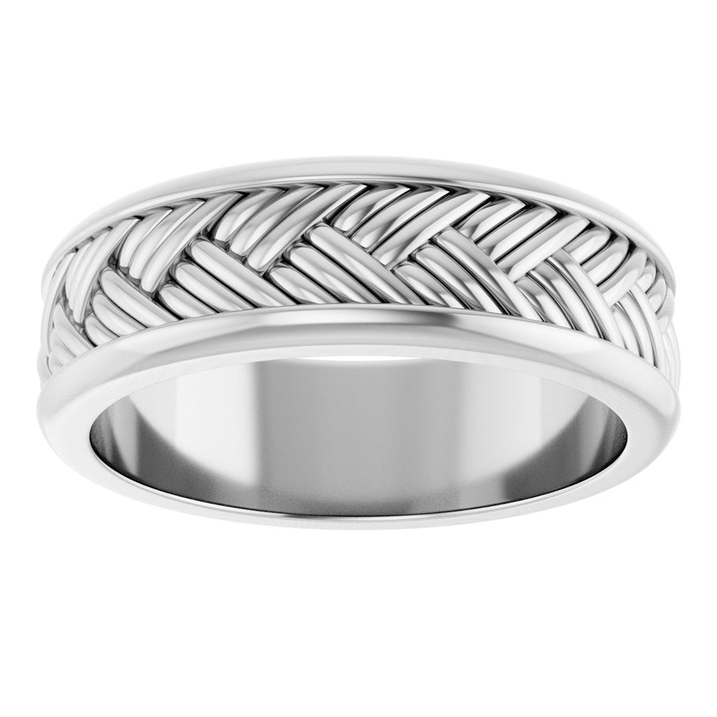 Woven-Design Flat Band