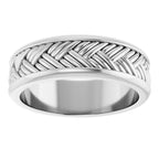 Woven-Design Flat Band