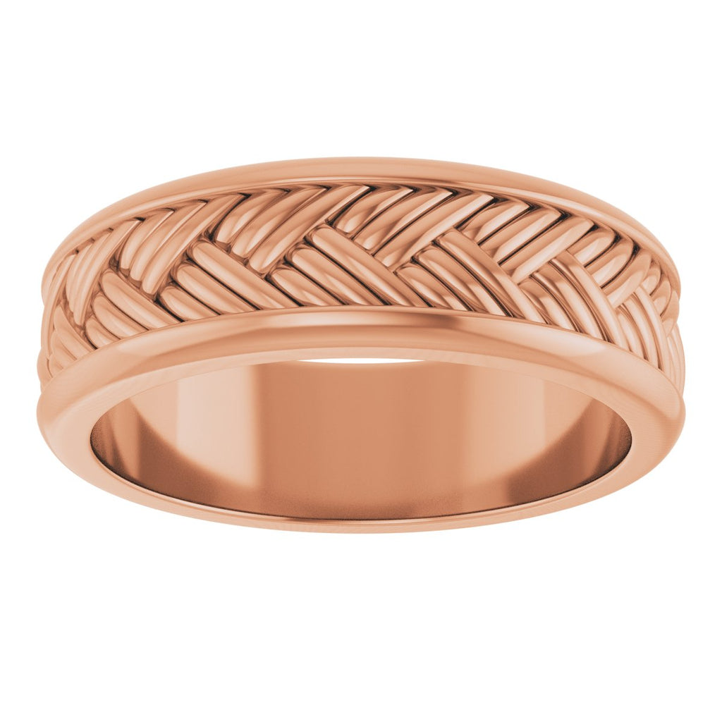 Woven-Design Flat Band