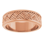 Woven-Design Flat Band