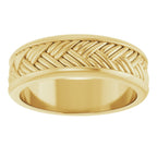 Woven-Design Flat Band