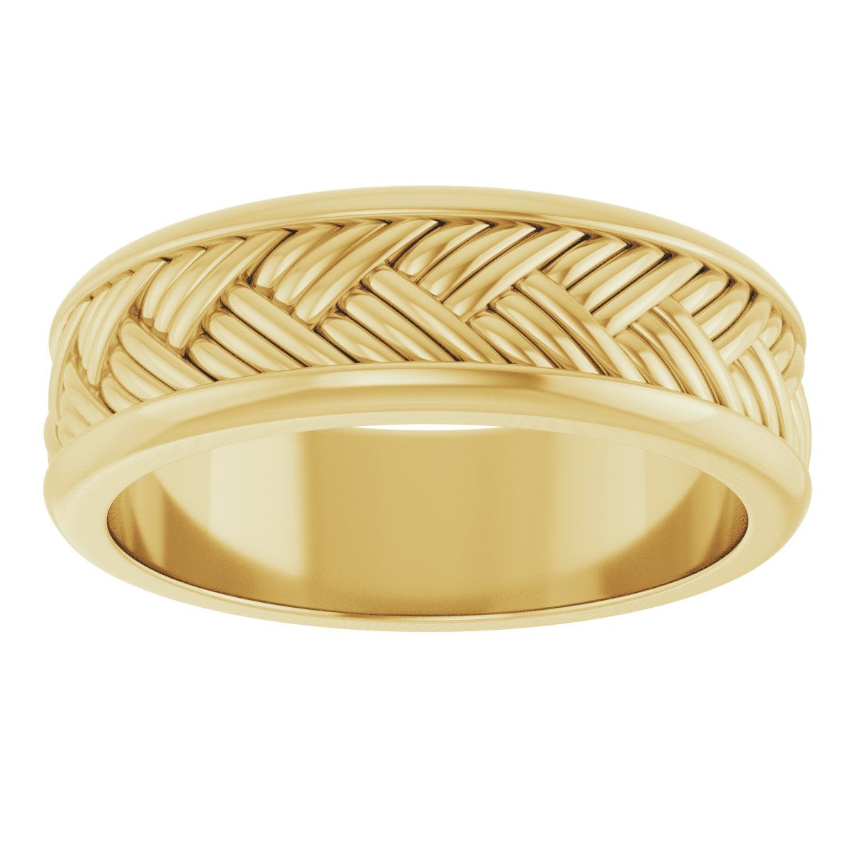 Woven-Design Flat Band