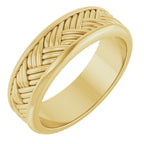 Woven-Design Flat Band