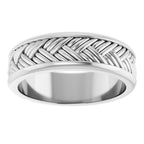 Woven-Design Flat Band