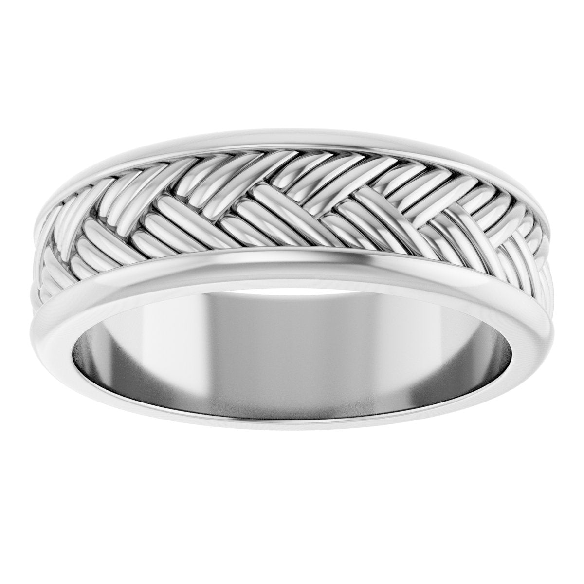 Woven-Design Flat Band