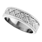 Woven-Design Flat Band