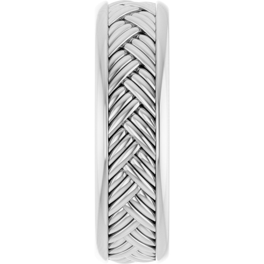 Woven-Design Flat Band