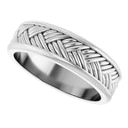 Woven-Design Flat Band