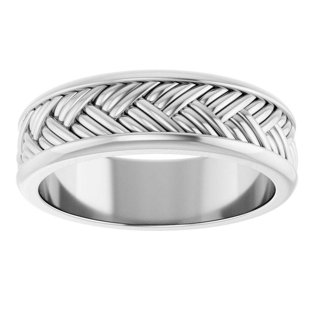 Woven-Design Flat Band