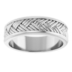 Woven-Design Flat Band