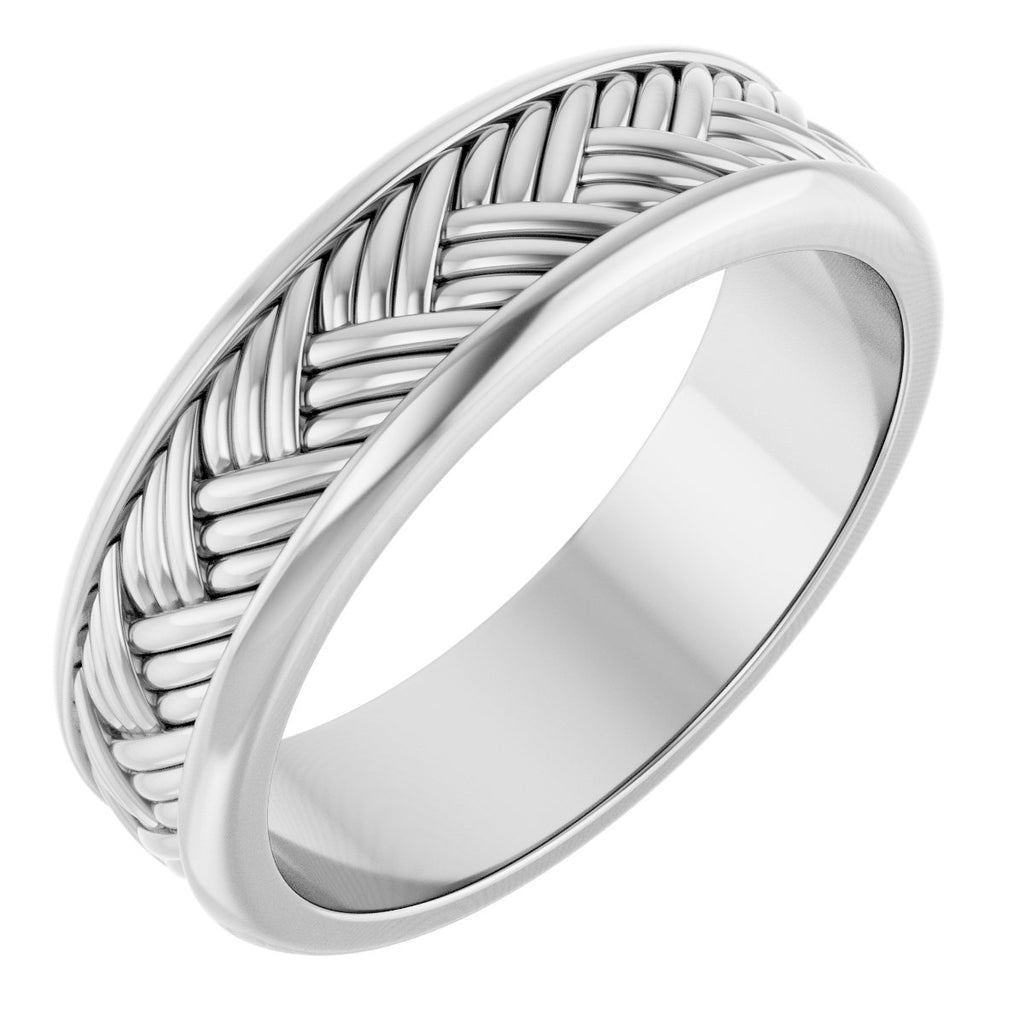 Woven-Design Flat Band
