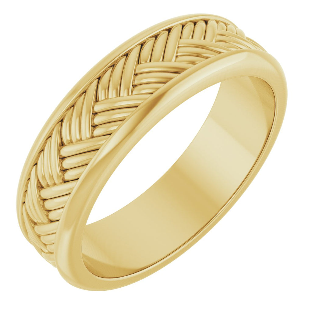 Woven-Design Flat Band