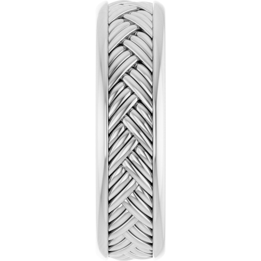 Woven-Design Flat Band
