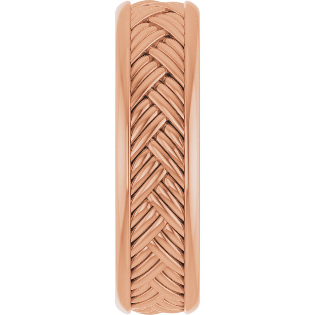 Woven-Design Flat Band