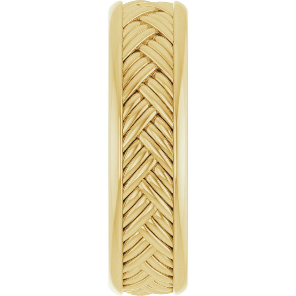 Woven-Design Flat Band